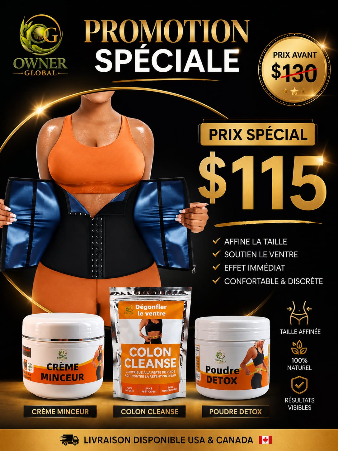 PROMOTION SPÉCIALE – Seulement 115$
