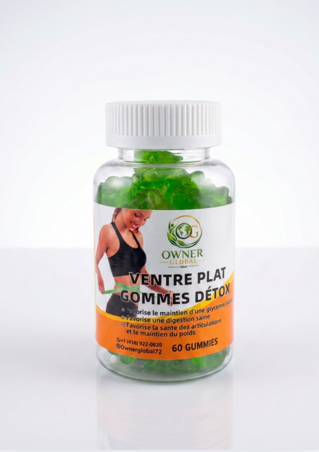🍏 Ventre Plat – Gommes Détox | OWNER GLOBAL 🍏